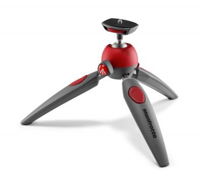 Manfrotto PIXI EVO statív mini, 2 sekcie, červený - MTPIXIEVO-RD